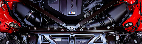 Red BMW G80 M3 Engine Bay