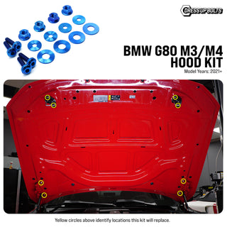 Dress Up Bolts Titanium Hardware Hood Kit - BMW G80 M3/M4 (2021+)