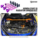 Dress Up Bolts Titanium Hardware Radiator Shroud Kit - Honda Civic Si (2016-2021)