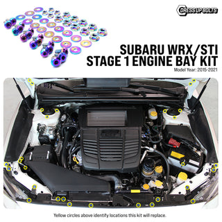 Buy purple Dress Up Bolts Stage 1 Titanium Hardware Engine Bay Kit - Subaru WRX/STI (2015-2021)