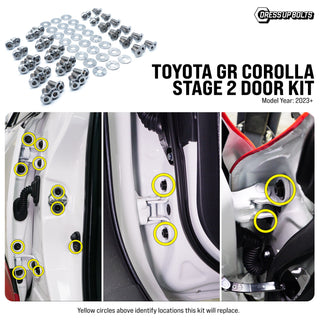 Dress Up Bolts Stage 2 Titanium Hardware Door Kit - Toyota GR Corolla (2023+)