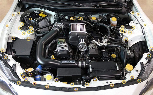 Toyota 86 (2013-2019) Titanium Dress Up Bolts Full Engine Bay Kit - DressUpBolts.com