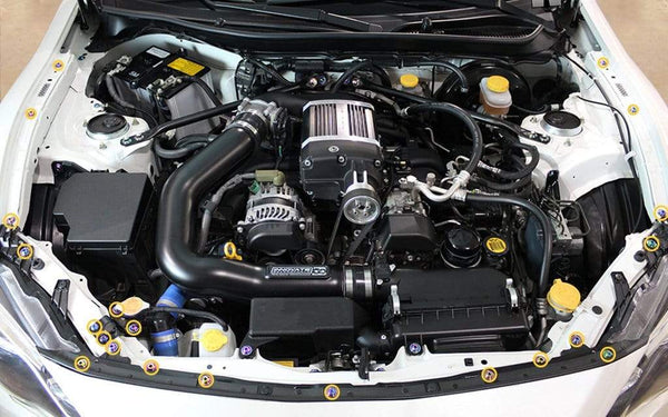 Toyota 86 (2013-2019) Titanium Dress Up Bolts Partial Engine Bay Kit - DressUpBolts.com