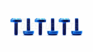 Buy blue Dress Up Bolts Titanium Hardware Steering Wheel Kit - Motor Head Design