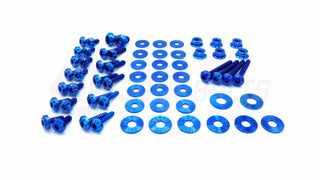 Buy blue Dress Up Bolts Stage 1 Titanium Hardware Engine Bay Kit - BMW E82 135i (2007-2012)