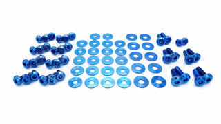 Buy blue Dress Up Bolts Stage 1 Titanium Hardware Engine Bay Kit - BMW F3X 335i (2012-2015)