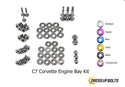 Chevrolet C7 Corvette (2014-2019) Titanium Dress Up Bolts Engine Bay Kit - DressUpBolts.com