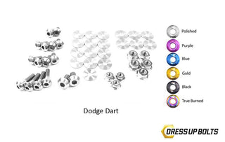 Dodge Dart (2013-2016) Titanium Dress Up Bolts Engine Bay Kit - DressUpBolts.com