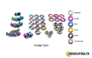 Dodge Dart (2013-2016) Titanium Dress Up Bolts Engine Bay Kit - DressUpBolts.com