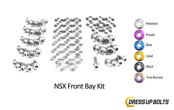 Honda NSX (1990-2005) Titanium Dress Up Bolts Front Bay Kit - DressUpBolts.com