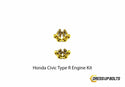 Honda Civic Type R (2017-2019) Titanium Dress Up Bolt Engine Kit - DressUpBolts.com