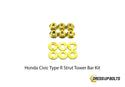 Honda Civic Type R (2017-2019) Titanium Dress Up Bolt Strut Tower Bar Kit - DressUpBolts.com