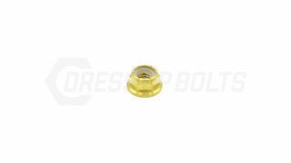 Buy gold M8 x 1.25 Titanium Nyloc Nut by Dress Up Bolts