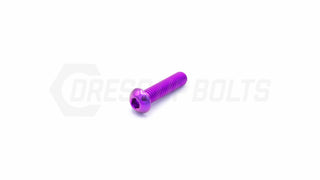 Buy purple M6 x 1.00 x 25mm Titanium Button Head Bolt by Dress Up Bolts