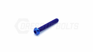 Buy blue M6 x 1.00 x 40mm Titanium Button Head Bolt by Dress Up Bolts