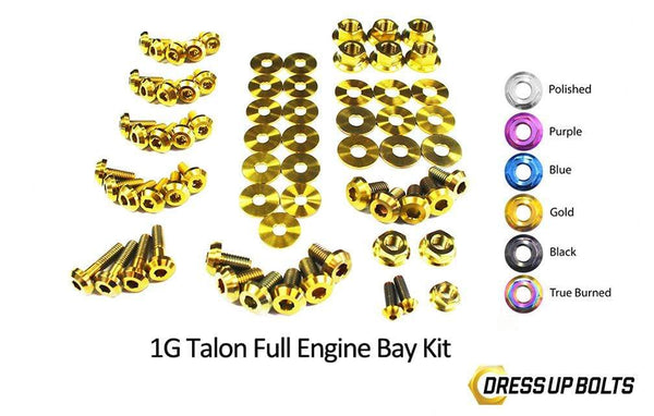 Eagle 1G Talon DSM (1990-1994) Titanium Dress Up Bolts Full Engine Bay Kit - DressUpBolts.com
