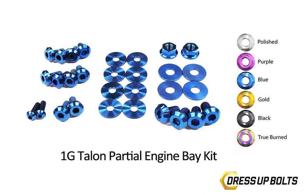 Eagle 1G Talon DSM (1990-1994) Titanium Dress Up Bolts Partial Engine Bay Kit - DressUpBolts.com