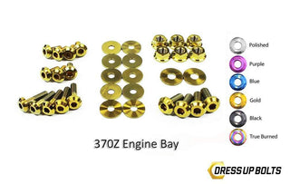Nissan 370Z (2009-2019) Z34 Titanium Dress Up Bolts Engine Bay Kit - DressUpBolts.com