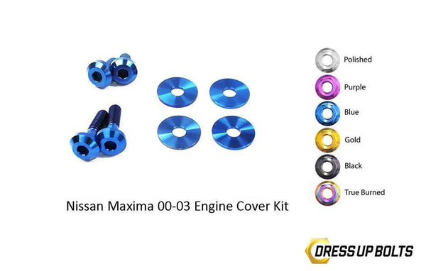 Nissan Maxima (2000-2003) Titanium Dress Up Bolts Engine Cover Kit - DressUpBolts.com