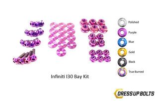 Infiniti I30 (2000-2001) Titanium Dress Up Bolts Engine Bay Kit - DressUpBolts.com