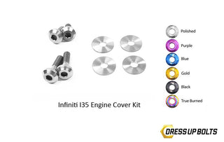 Infiniti I35 VQ35DE (2002-2004) Titanium Dress Up Bolts Engine Cover Kit - DressUpBolts.com