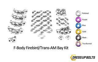 Pontiac Firebird/Trans Am (1998-2002) F-Body Titanium Dress Up Bolts Engine Bay Kit - DressUpBolts.com