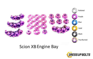 Scion XB (2003-2006) Titanium Dress Up Bolts Engine Bay Kit - DressUpBolts.com