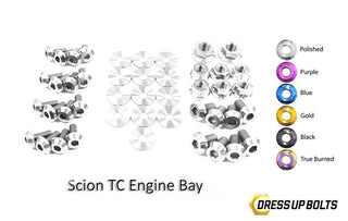 Scion tC (2005-2010) Titanium Dress Up Bolts Engine Bay Kit - DressUpBolts.com
