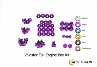 Buy purple Dress Up Bolts Stage 2 Titanium Hardware Engine Bay Kit - Hyundai Veloster (2012-2018)